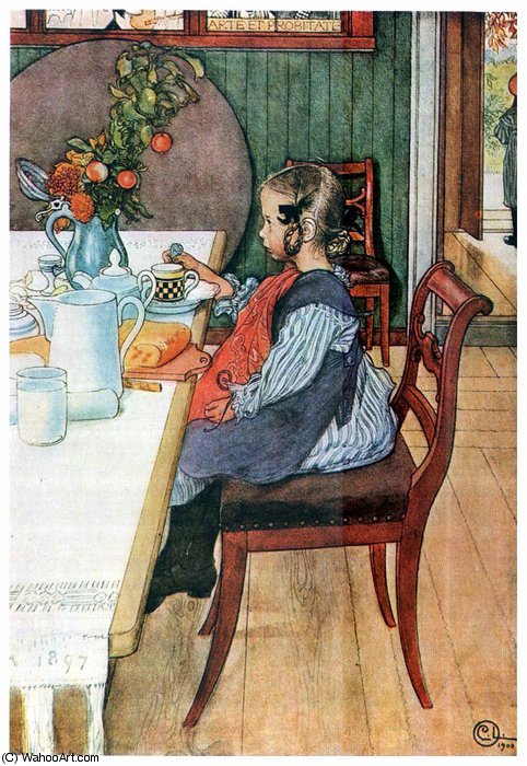 A Late Risers Miserable Breakfast — Carl Larsson