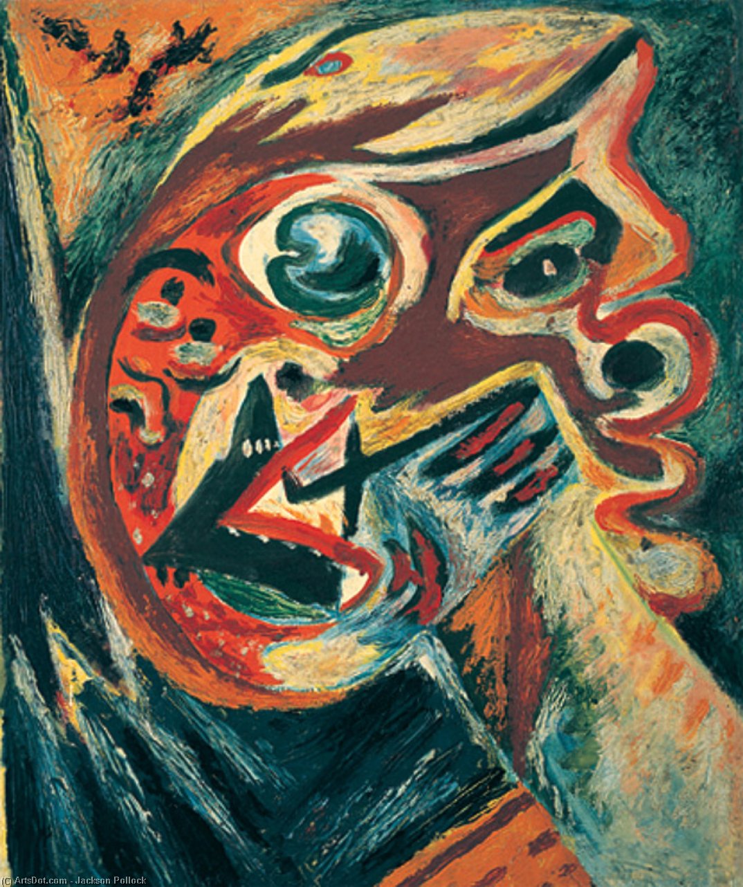 Oransje Hode — Jackson Pollock
