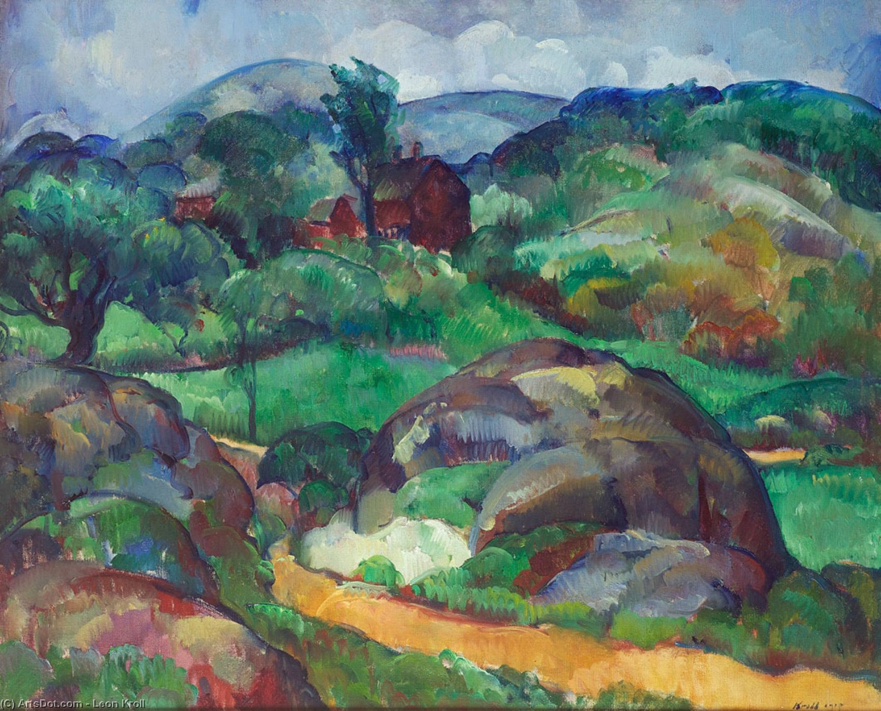 Landscape With House — Abraham Leon Kroll