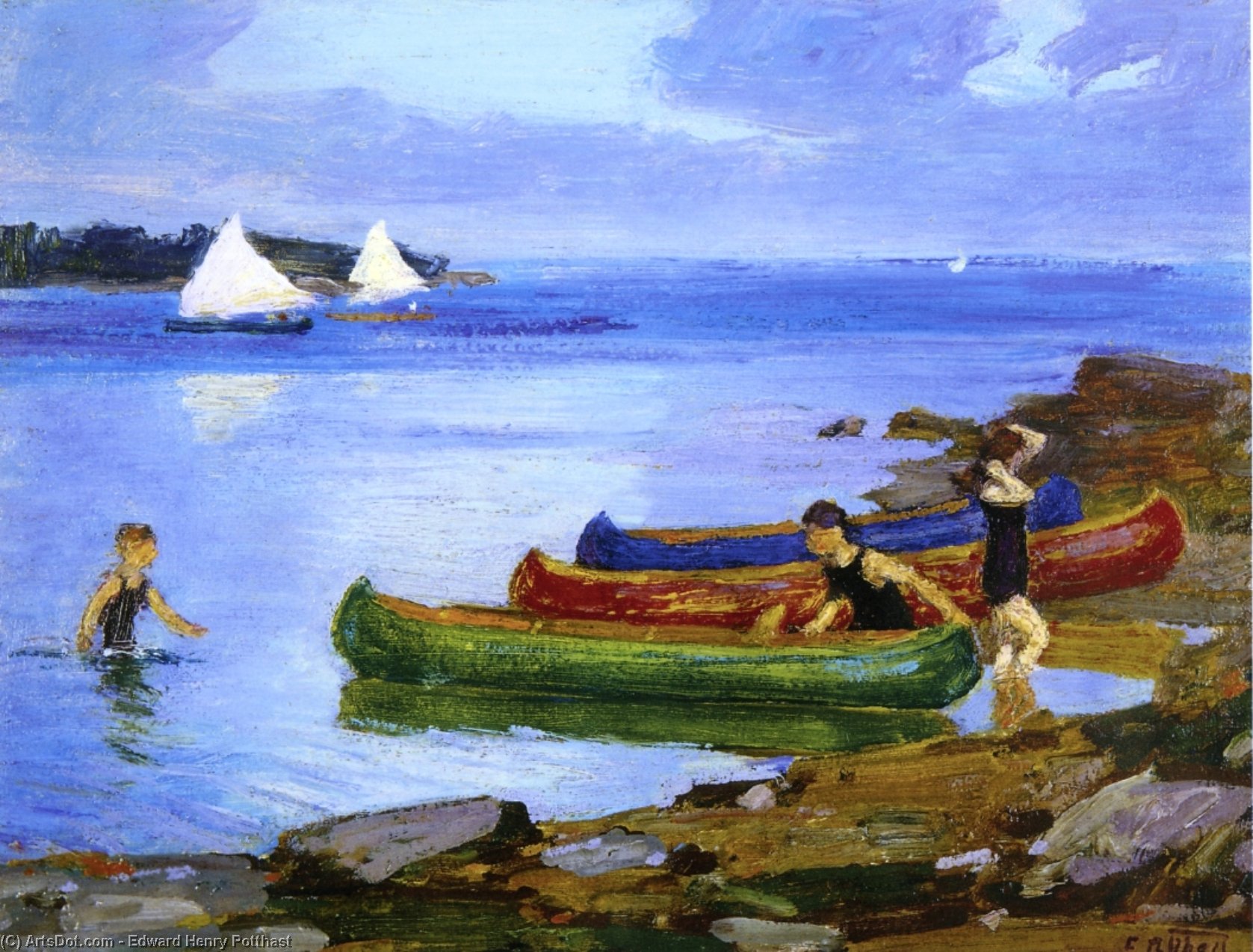 Canoeing — Edward Henry Potthast