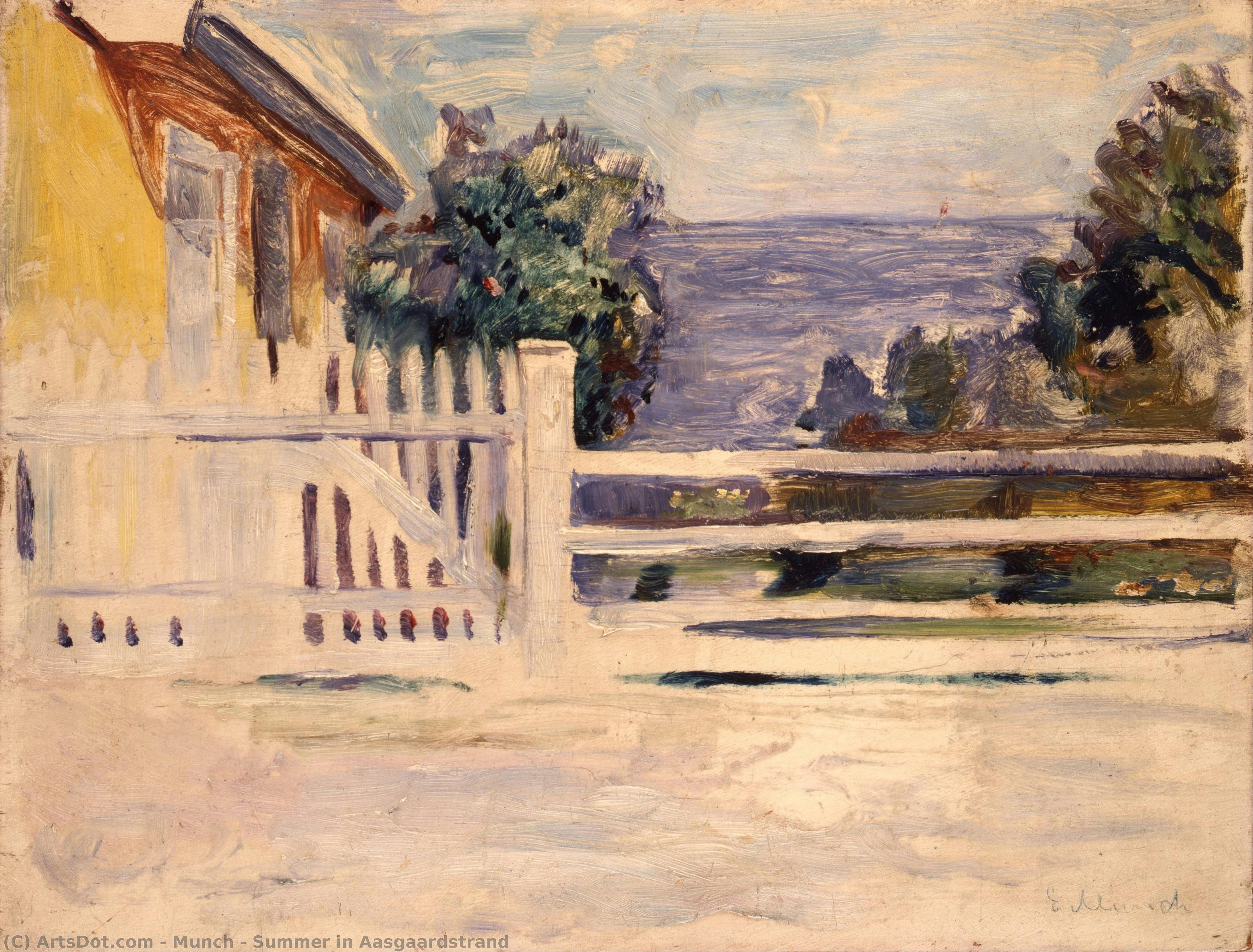 Summer In Aasgaardstrand — Едвард Мунх