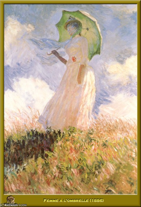 Žena S Plachtou — Claude Monet