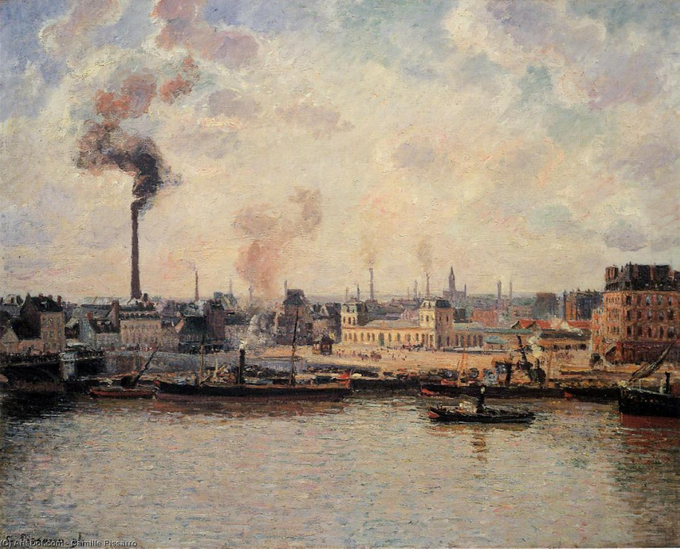 Saint Sever Körfezi Rouen — Camille Pissarro