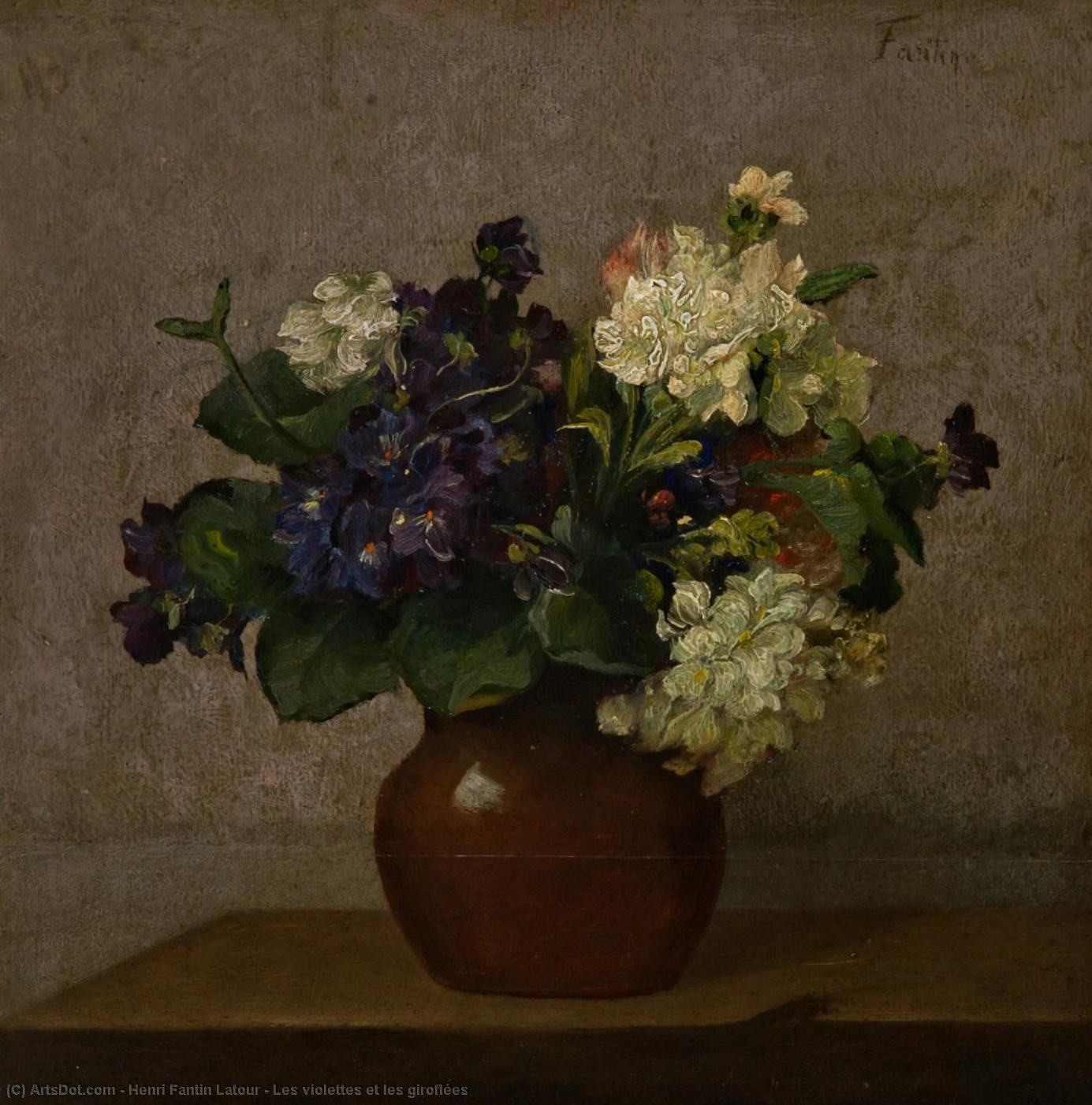 Le Violette E I Garofani — Henri Fantin-latour