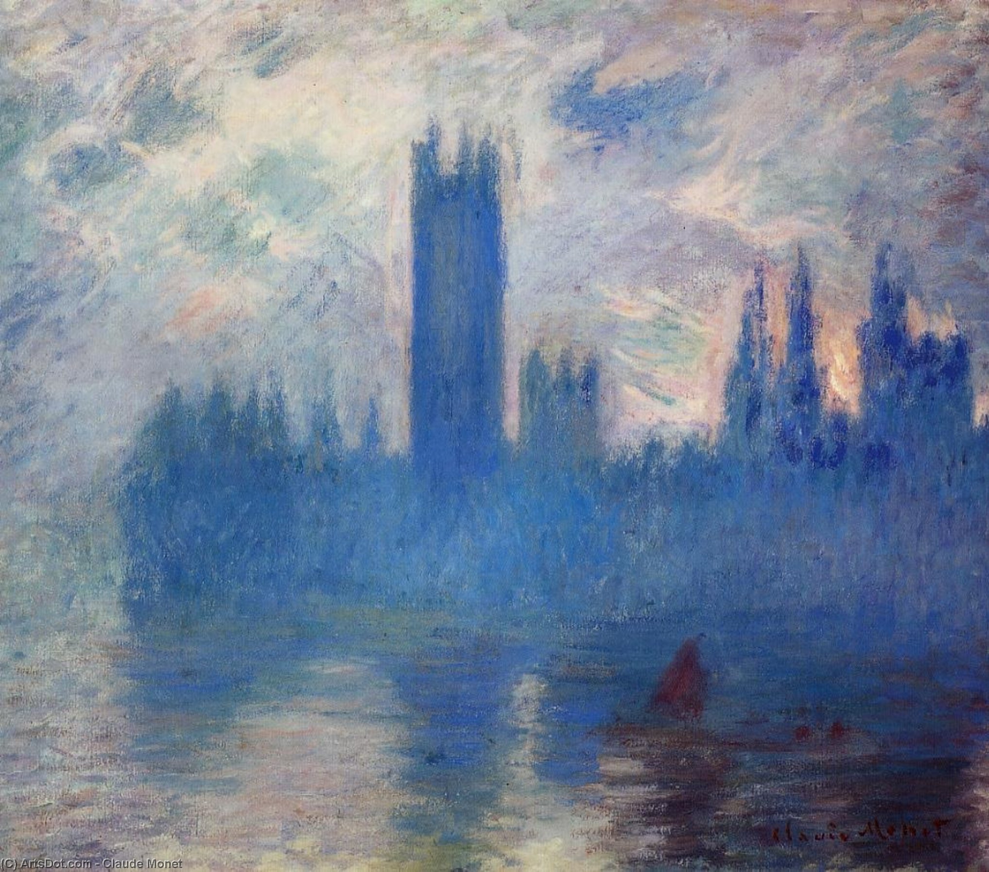 Parlamento Binaları, Westminster — Claude Monet