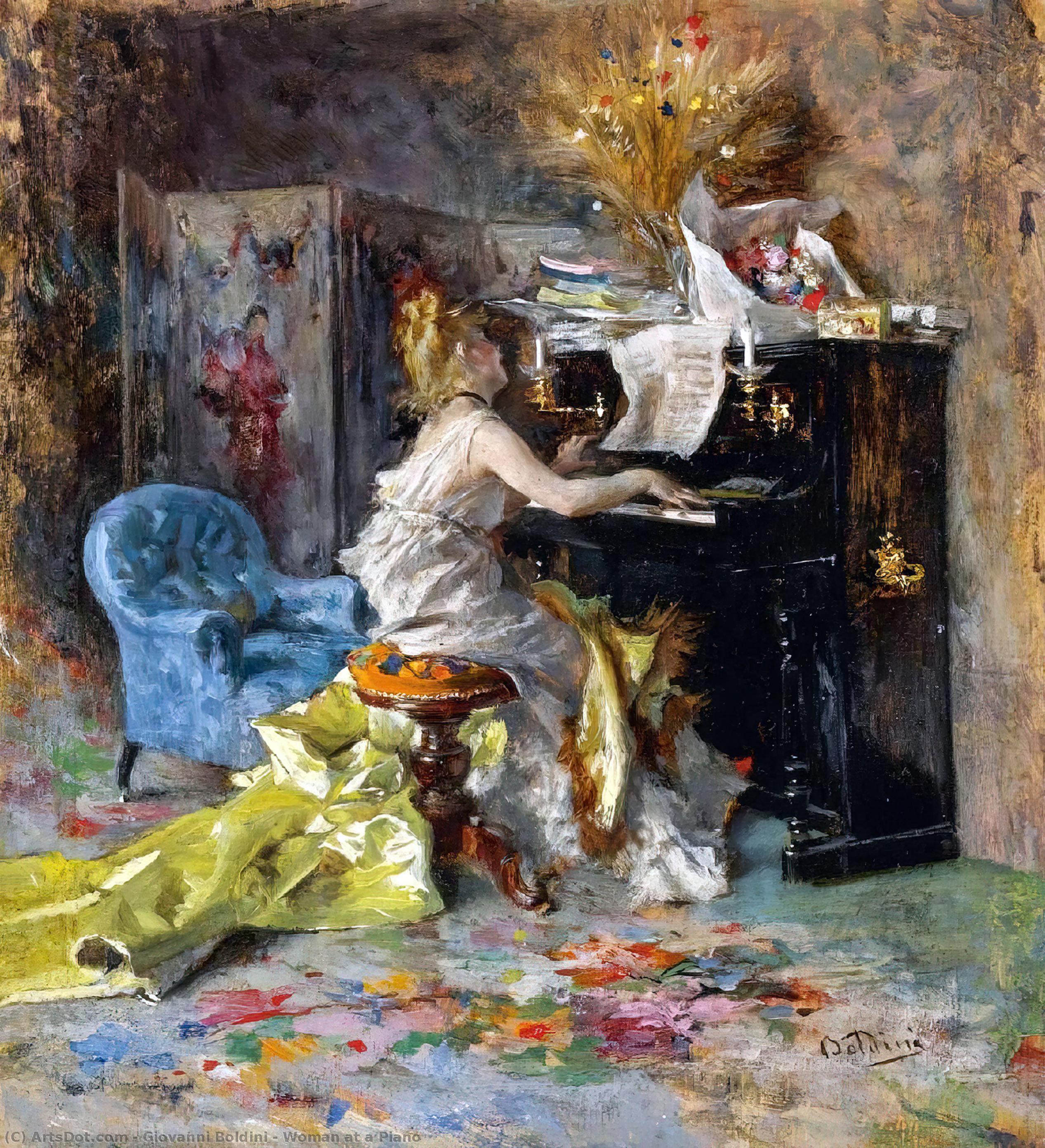 Frau Am Klavier — Giovanni Boldini