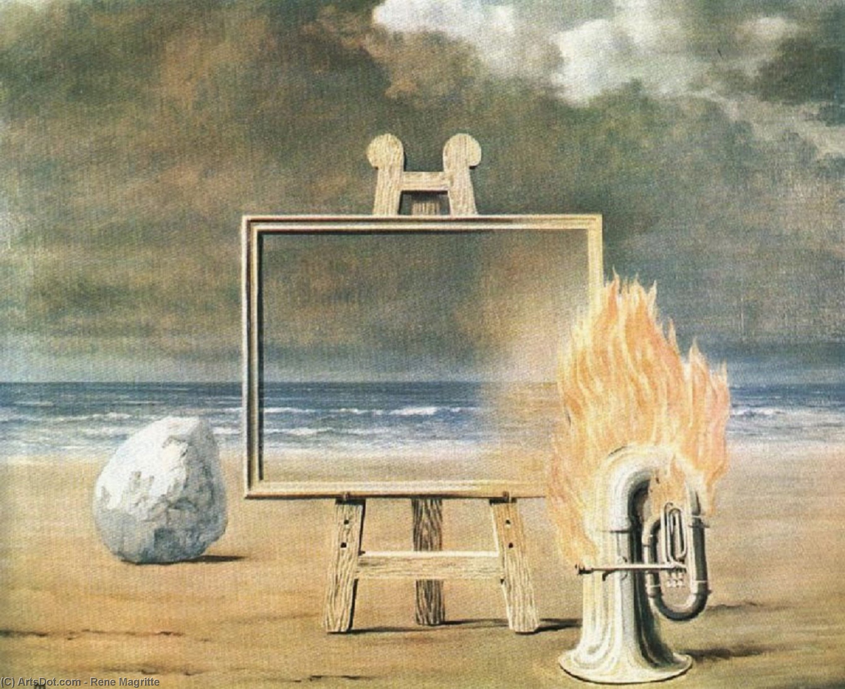 Il Tromboncino Del Silenzio — René Magritte