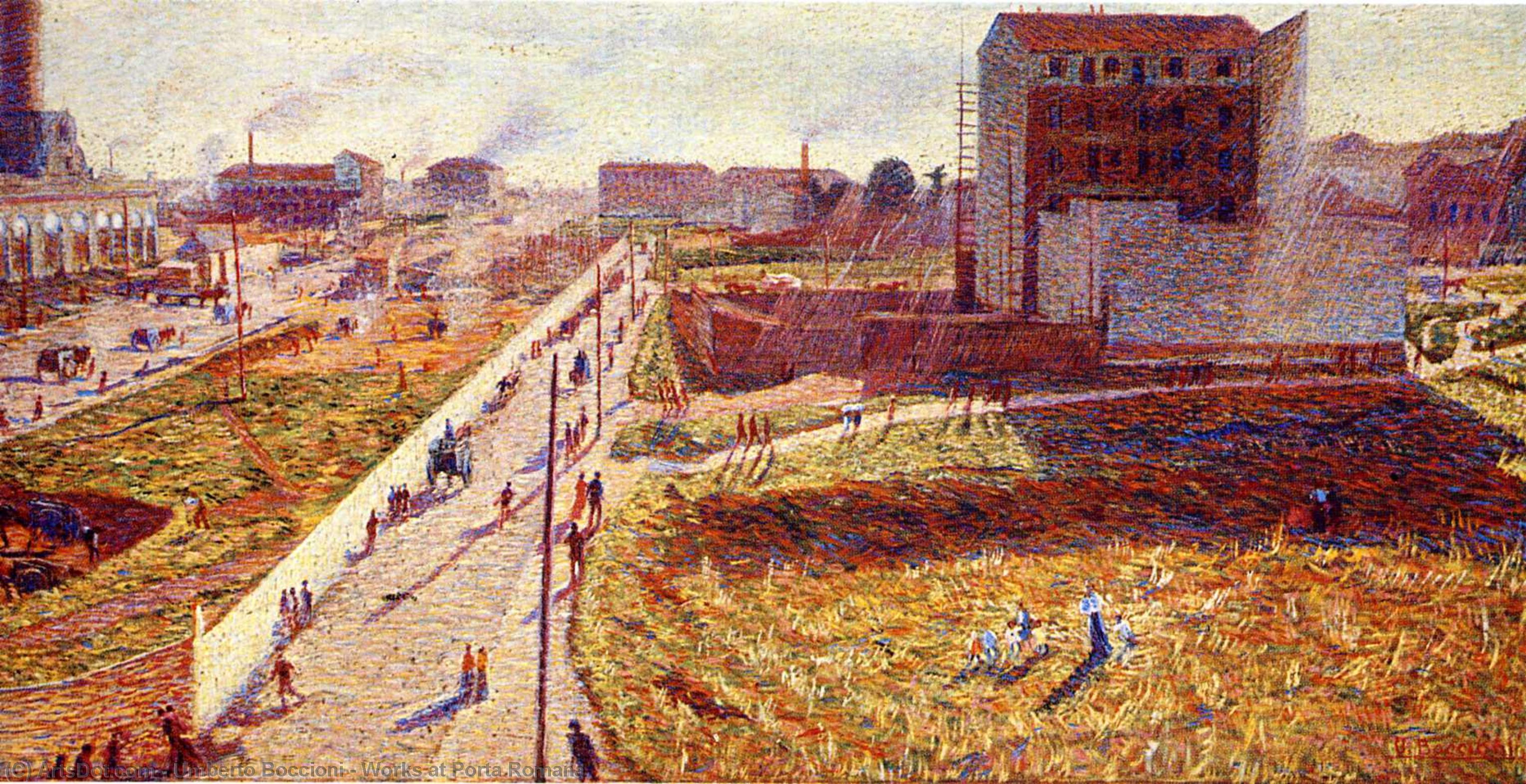 Lavori A Porta Romana — Umberto Boccioni