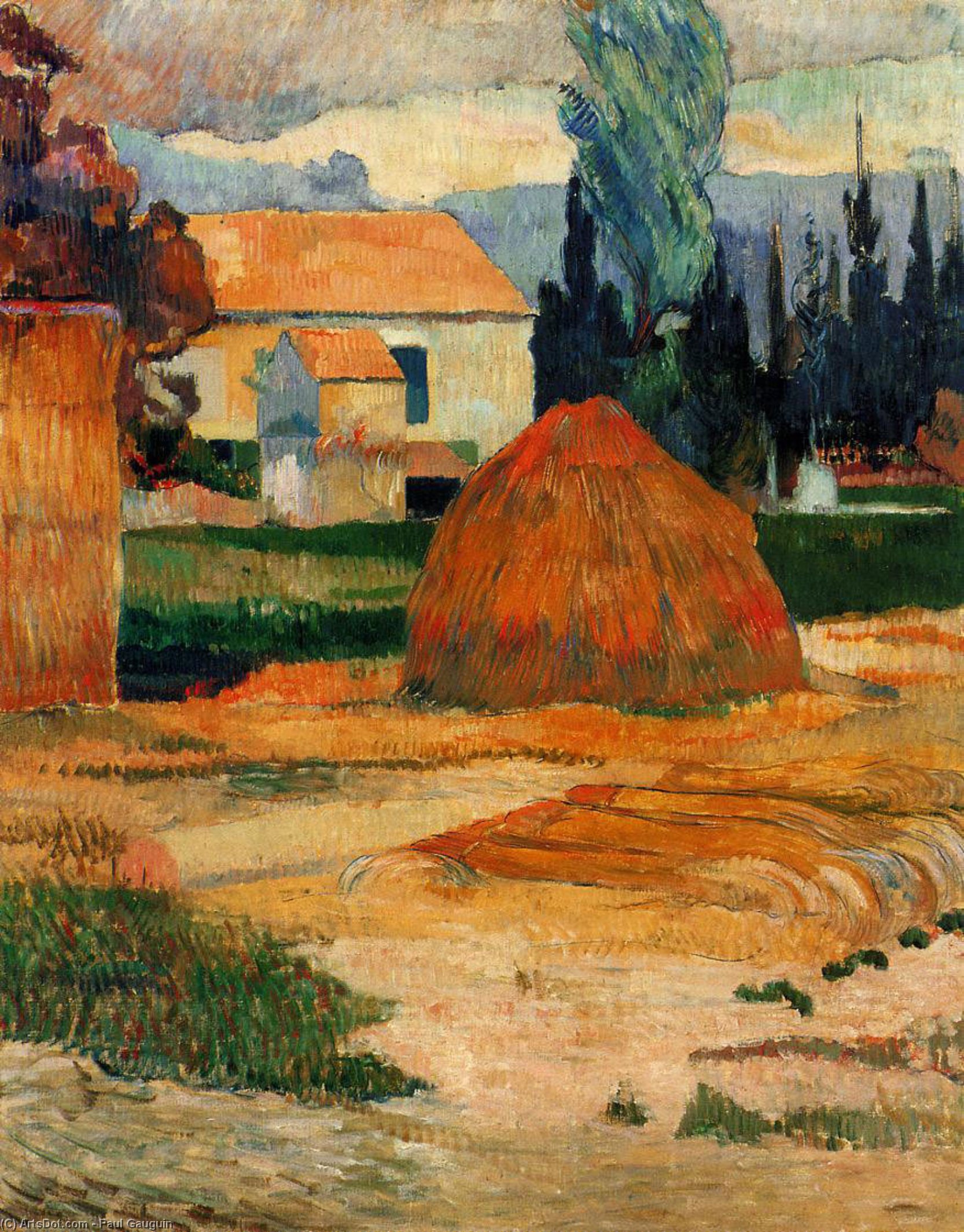 Žáhnout, Poblíž Arlesu — Paul Gauguin