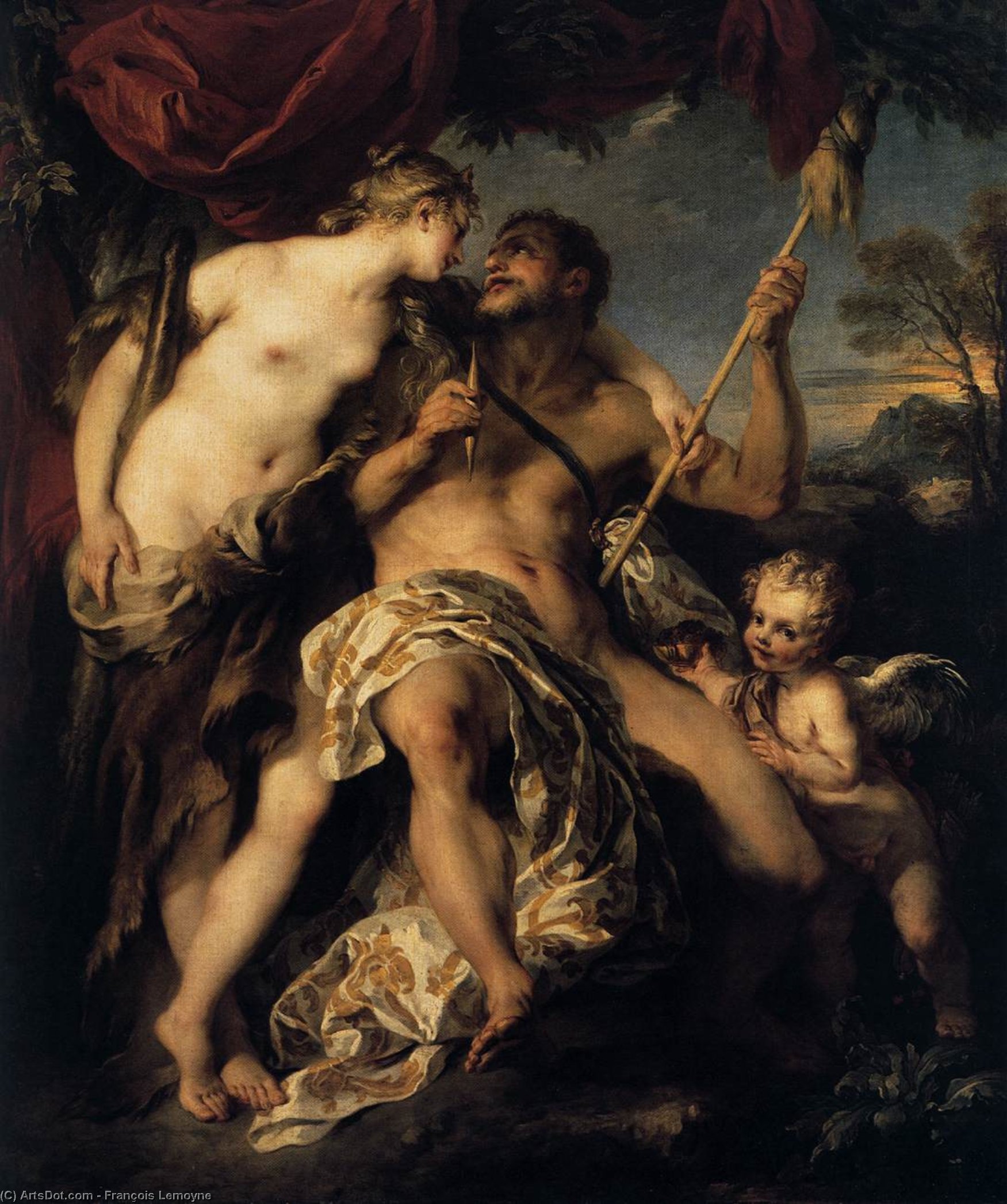 Hercules And Omphale — François Lemoyne