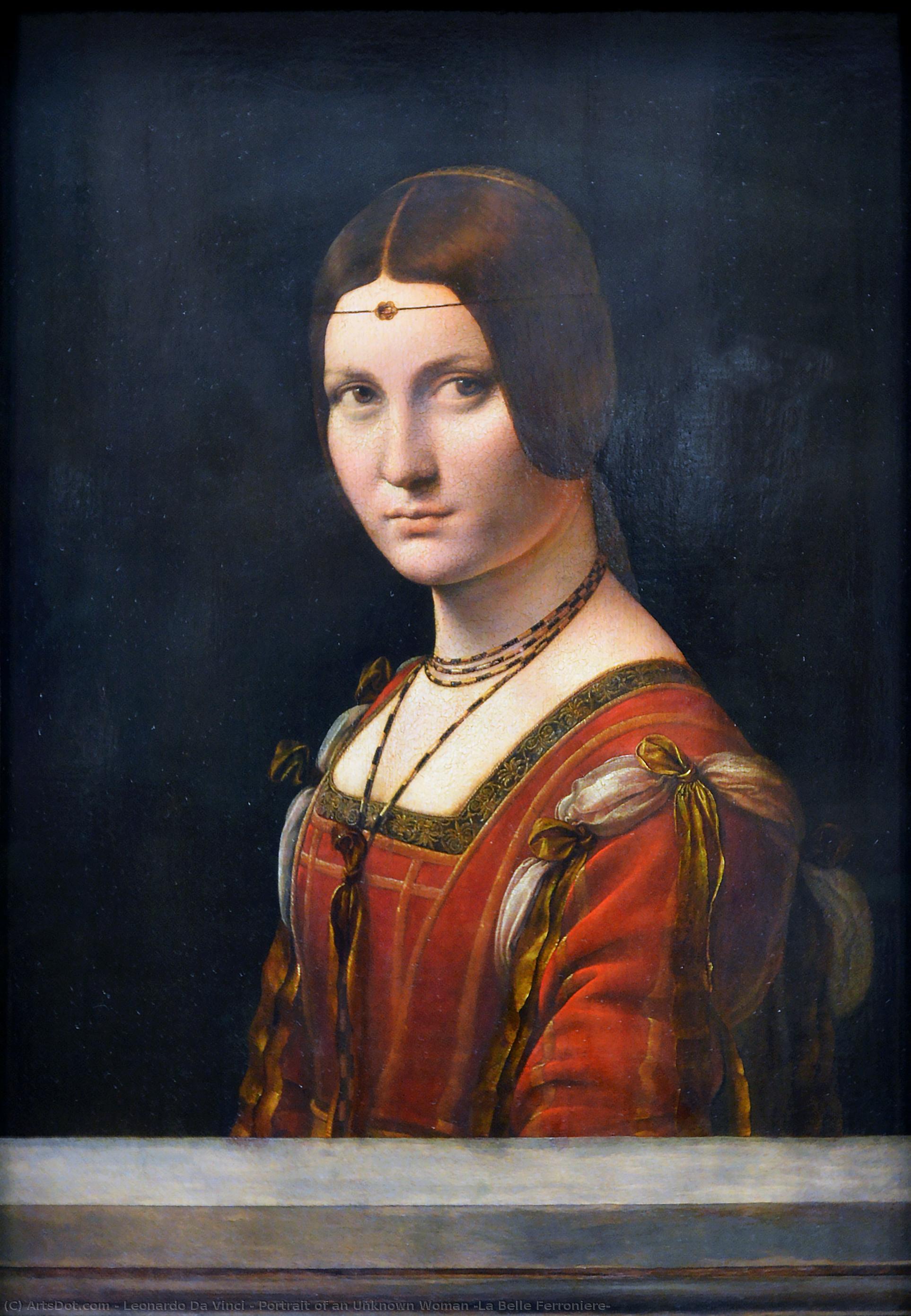 Portret Nepoznate Žene (la Belle Ferronnière) — Leonardo Da Vinči