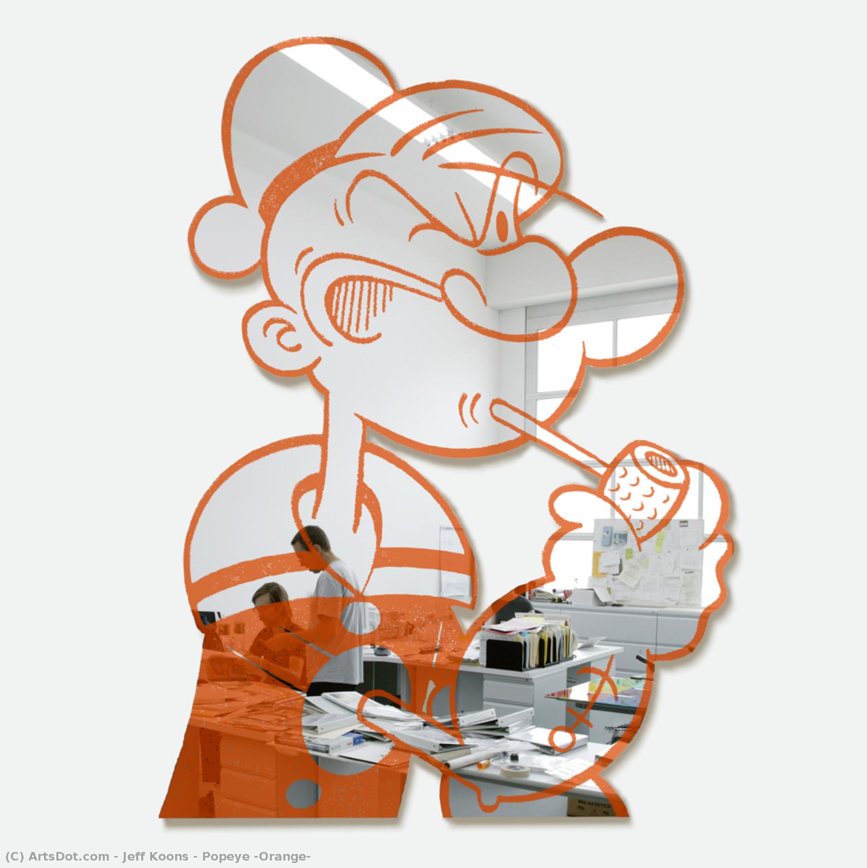 Popeye (orange) — Jeff Koons