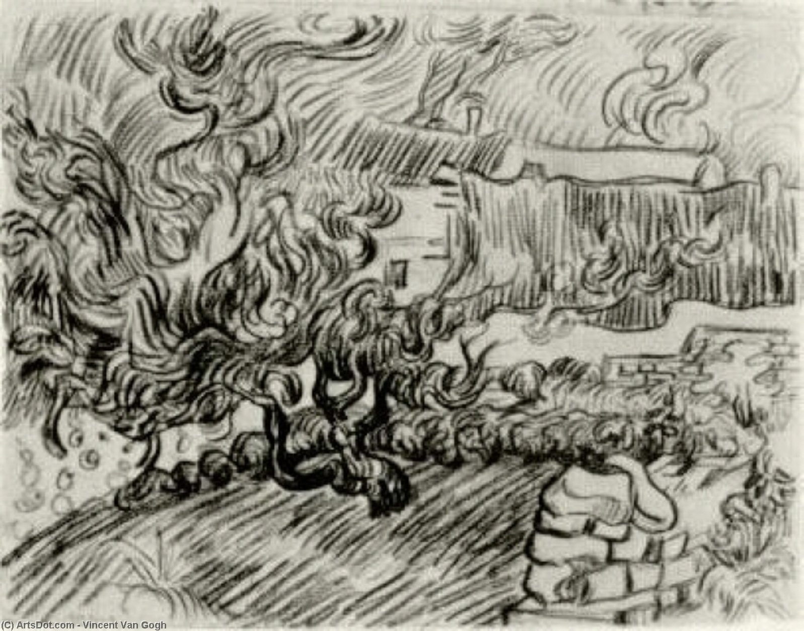 Case Tra Gli Alberi — Vincent Willem Van Gogh