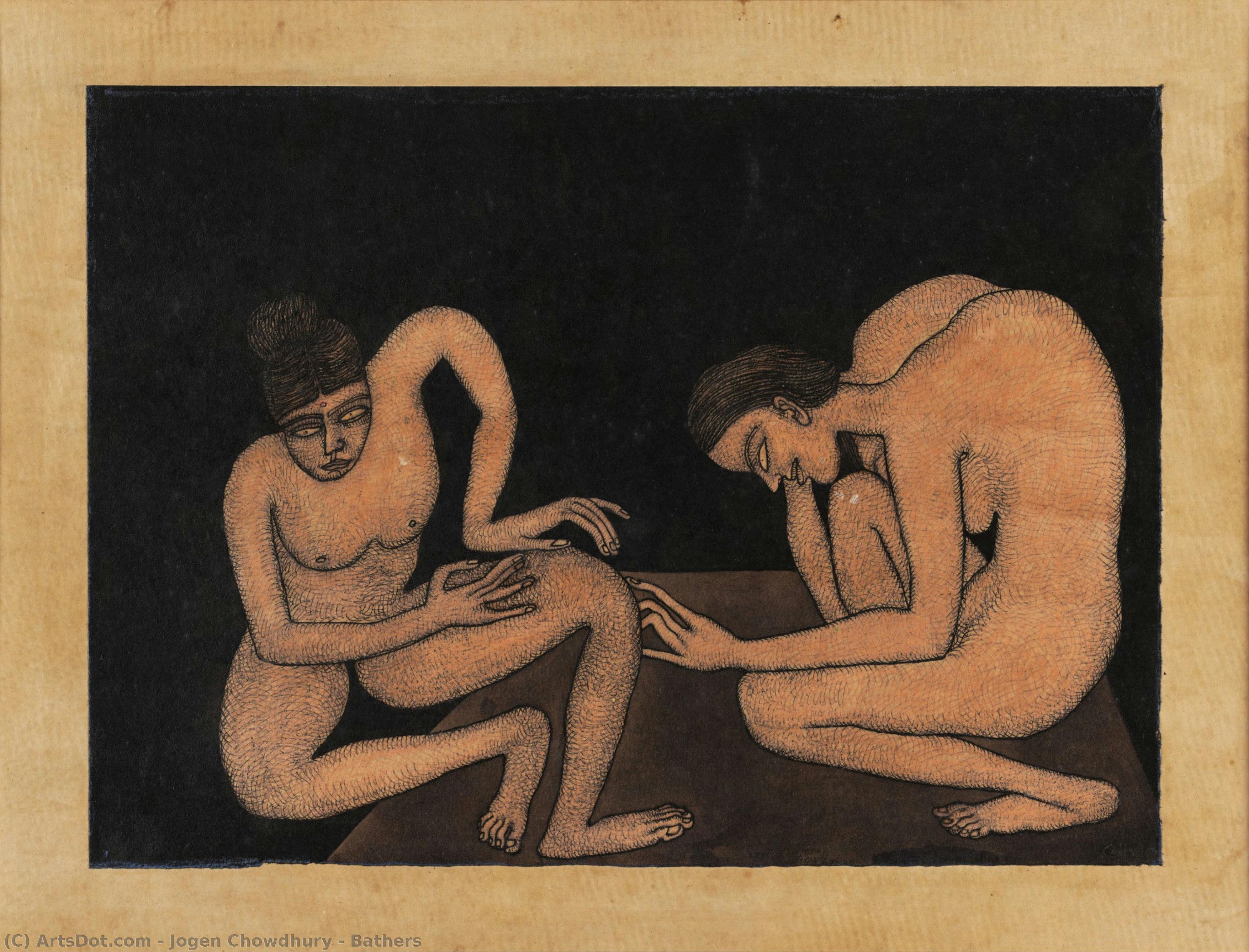 Bathers — Jogen Chowdhury