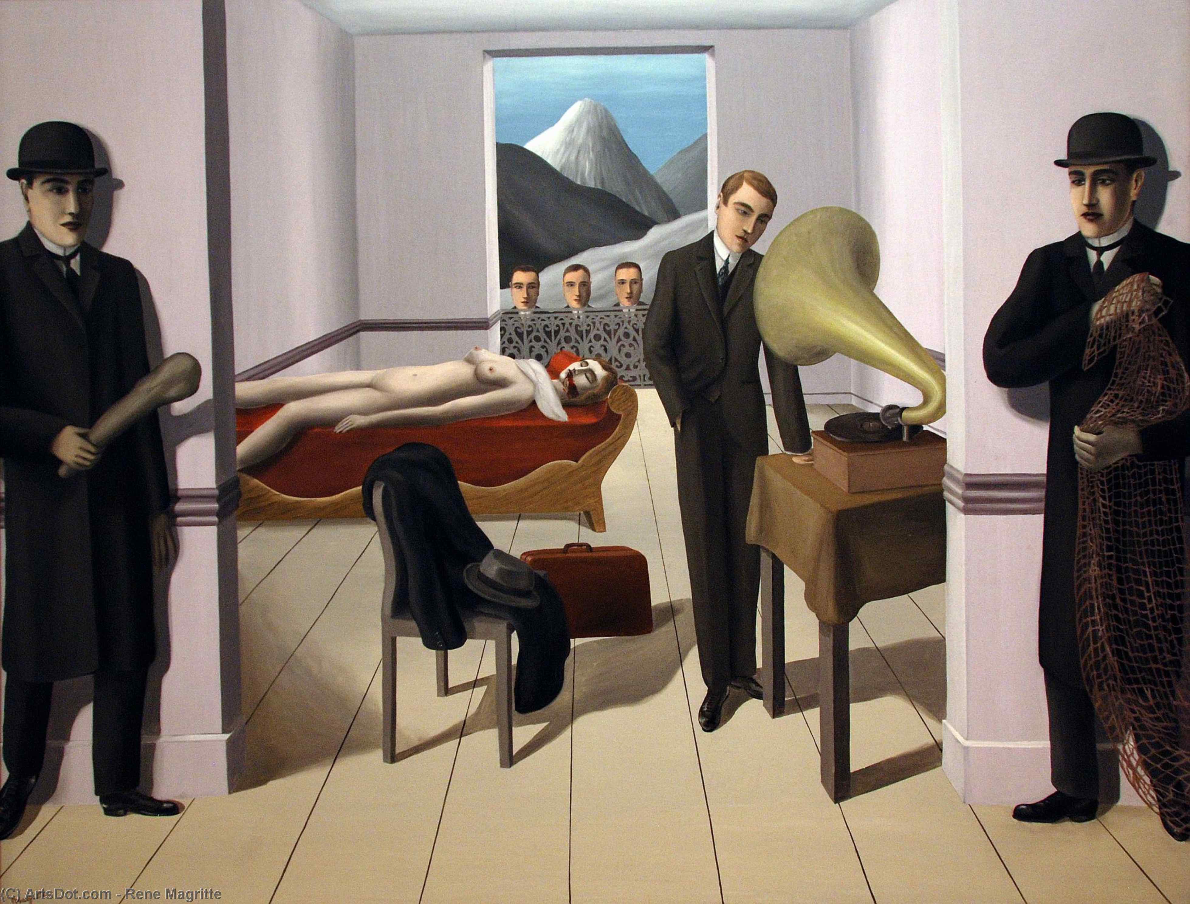 Der Bedrohte Mörder — René Magritte
