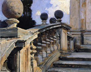 Die Stufen Der Kirche S. S. Domenico E Siste In Rom — John Singer Sargent