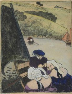 Bretons Dans Une Barque (bretons In A Ferryboat) — إميل برنار