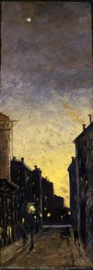 Fifty Seventh Street — Louis Michel Eilshemius, Impressionism