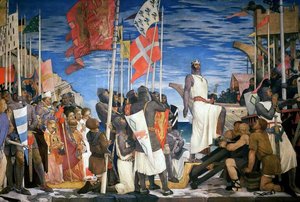 Richard I Leaving England For The Crusades — Glyn Warren Philpot