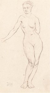 Nudo Femminile In Piedi — Kuzma Petrov-vodkin