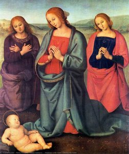 Madonna With Saints Adoring The Child — 피에트로 페루지노