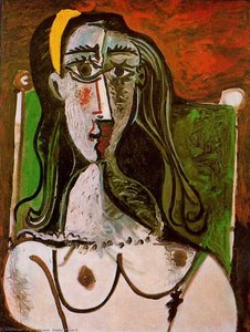 Donna Seduta Con Le Ginocchia Piegate — Pablo Picasso
