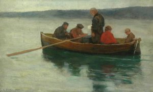 A Child's Funeral In The Highlands (study) — Ernest Leopold Sichel