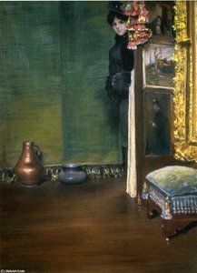 May I Come In. — William Merritt Chase, Impressionism