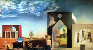 Suburbi Di Una Città Paranoiaco-critica, Il Tramonto Ai Margini Della Storia Europea — Salvador Dalí