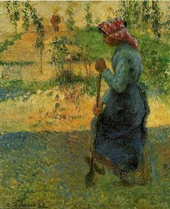 Study Of A Peasant In Open Air (also Known As Peasant Digging) — كاميل بيسارو