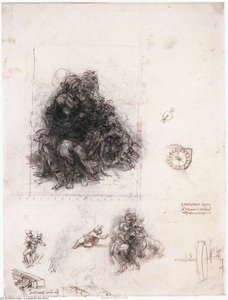 Estudio Para El Cartón De Burlington — Leonardo Da Vinci