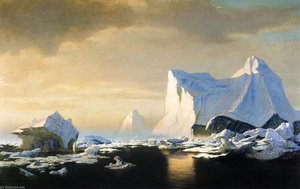 Icebergs nell'Artico William Bradford
