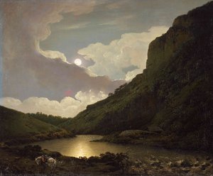 Matlock Tor By Moonlight — جوزيف رايت