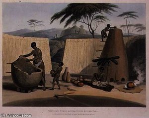 Booshuana Women Manufacturing Earthen Ware — Samuel Daniell