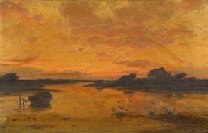 Towards Sunset, Near Southampton Water — Laurits Bernhard Holst