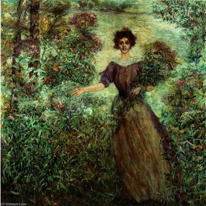 Spring Bouquet — Robert Lewis Reid, Impressionism