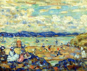 St. Malo — Mauricius Brazil Prendergast, Post-impressionism