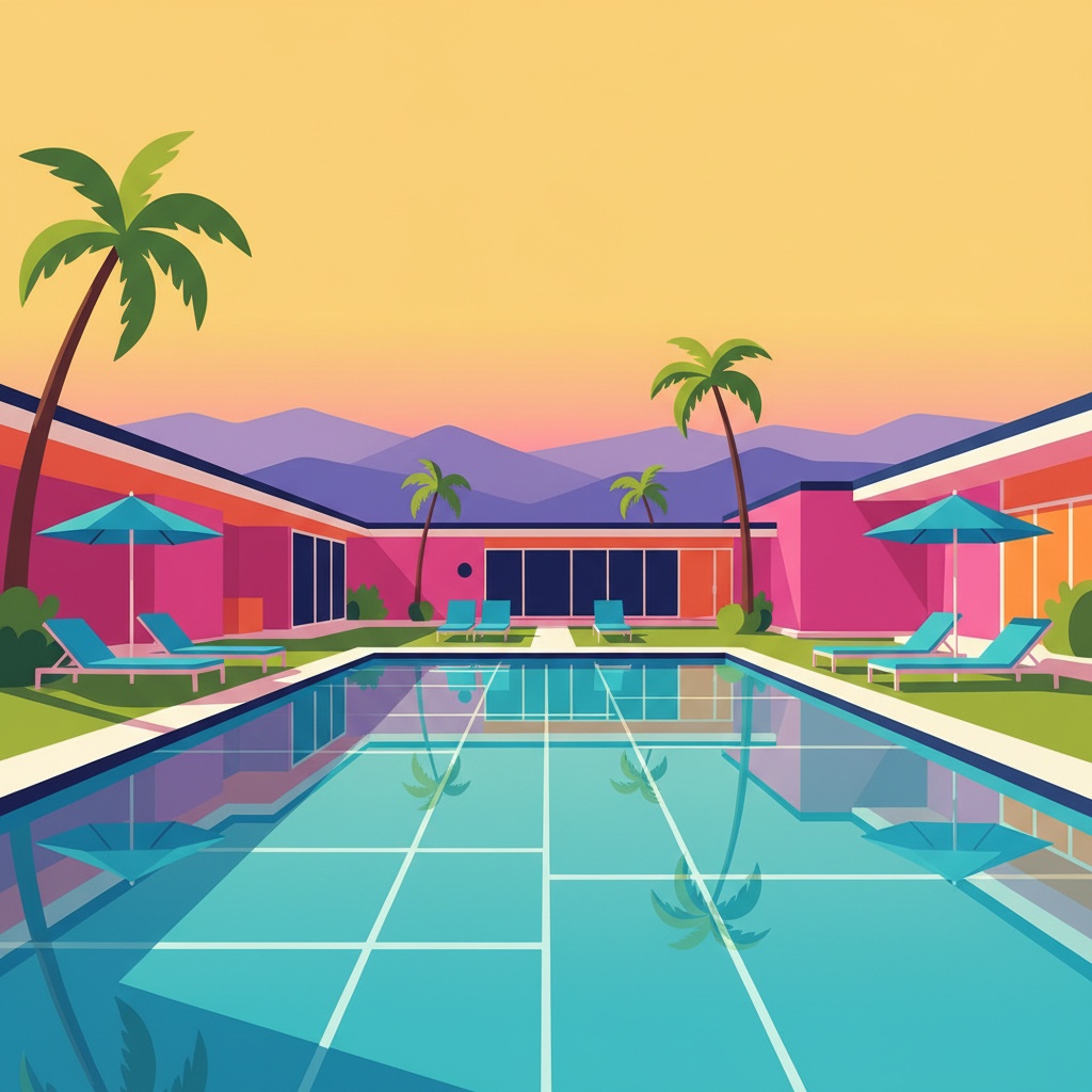 David Hockney Digitální bazén