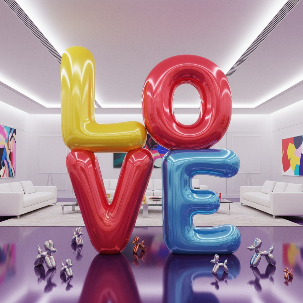 Jeff Koons Reflexní pop