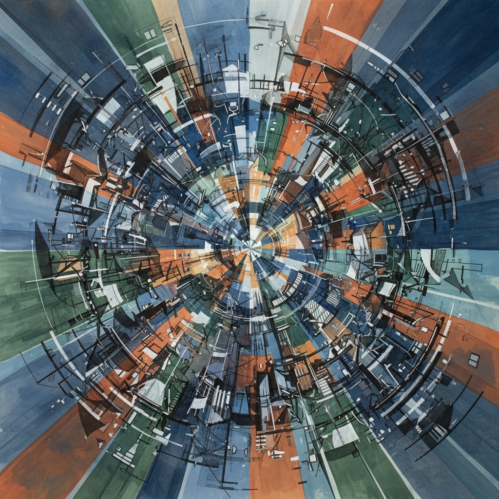 Julie Mehretu Architektonická abstrakce