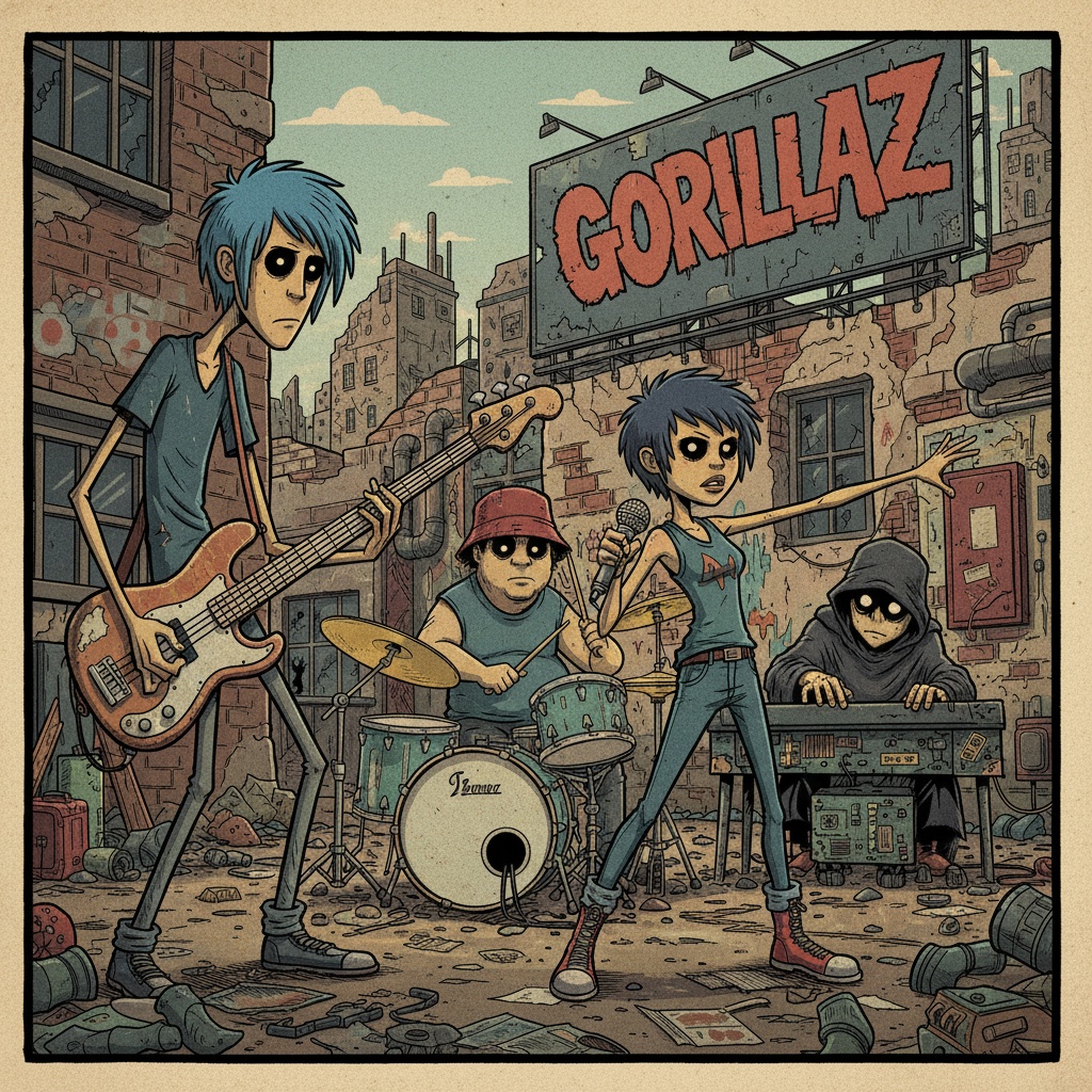 Styl Gorillaz